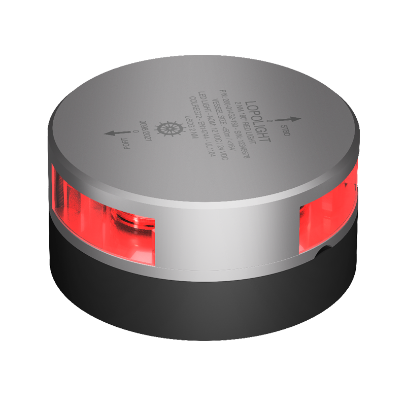 2nm 180° Red, silver anodized 2nm 180° Red, silver anodized